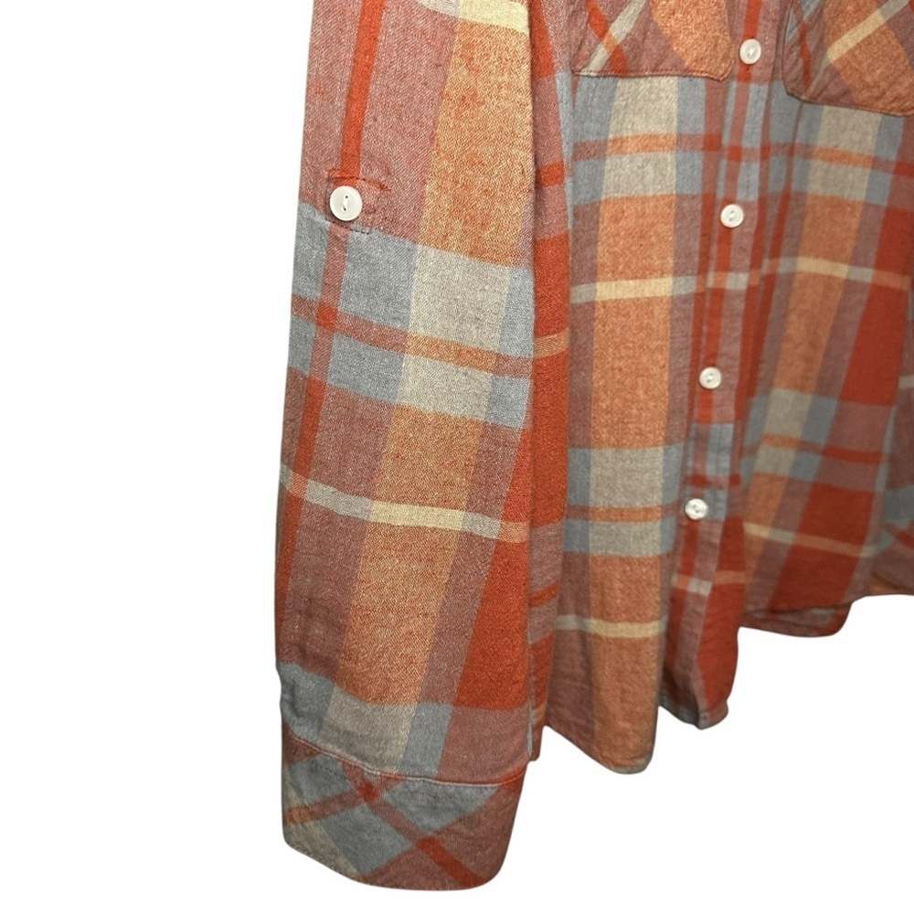 Sanctuary Plaid Buttondown Shirt Size Medium - Picture 8 of 11
